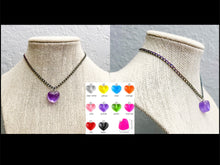 Load image into Gallery viewer, MTO Gummy Heart Charm Chain Necklace
