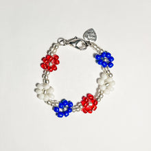 Load image into Gallery viewer, MTO 4th Of July Floral Bracelet
