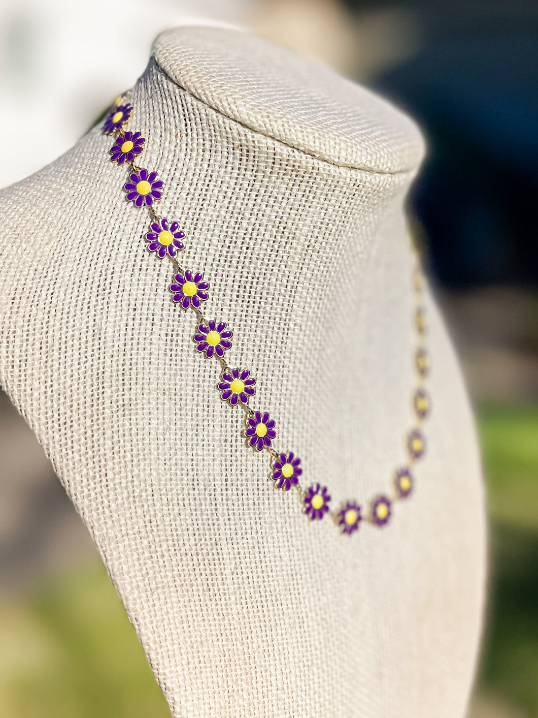 RTS Purple Daisy Floral Chain