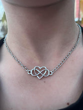 Load image into Gallery viewer, MTO Infinity Heart Chain Necklace
