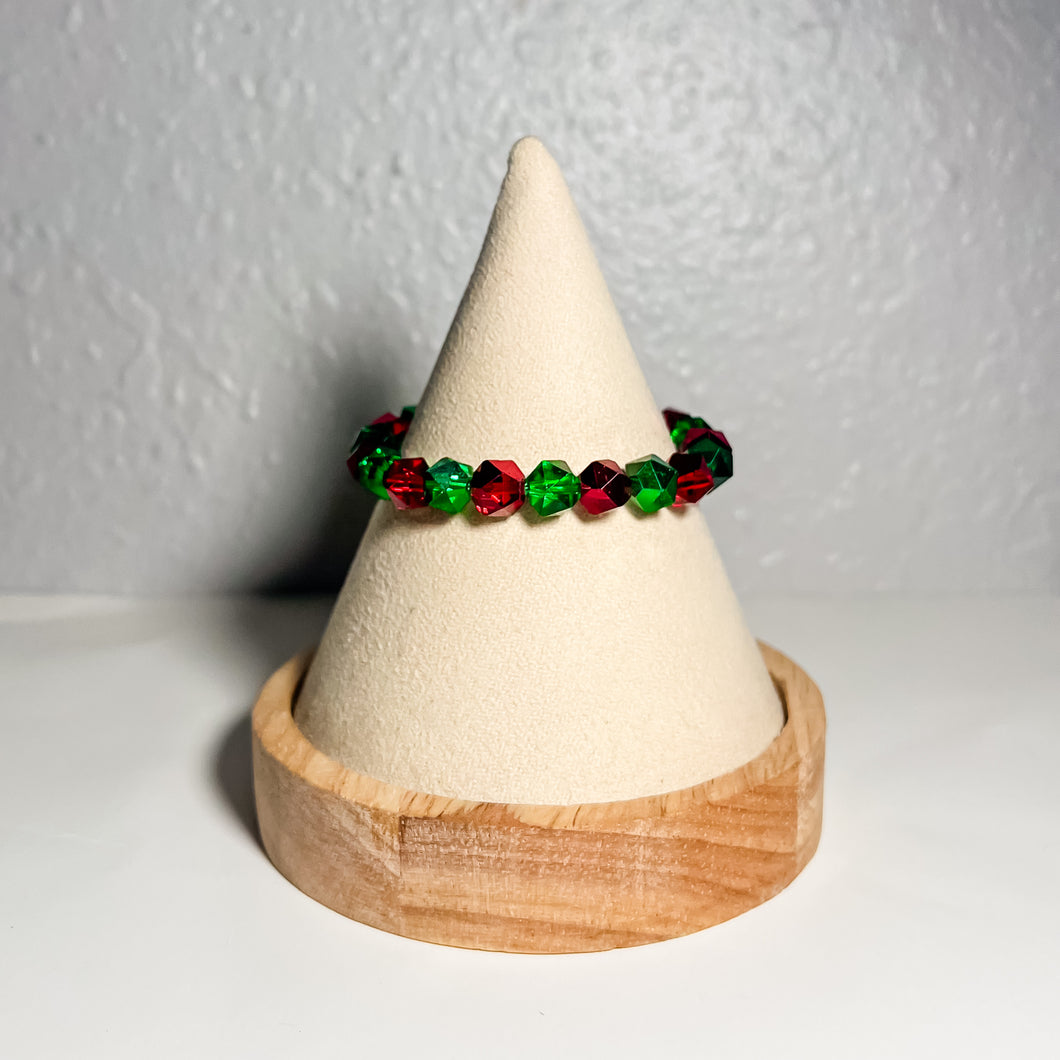 RTS Red & Green Crystal Bracelet