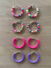 Load image into Gallery viewer, RTS Heishi Hoop Earrings

