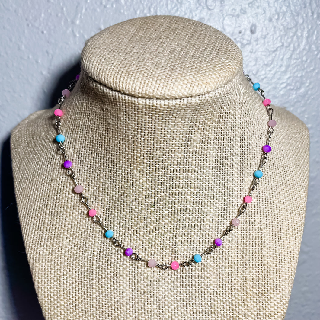 RTS Winter Wonderland Beaded Necklace