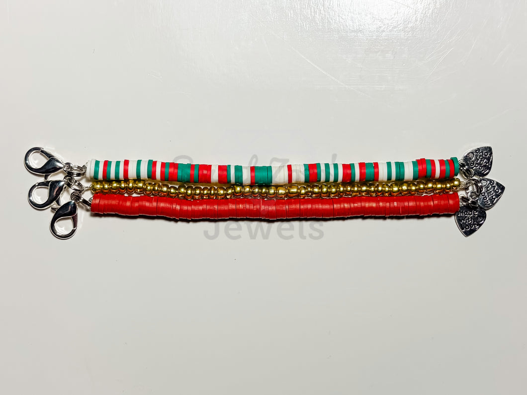 RTS Christmas Bracelet Stack