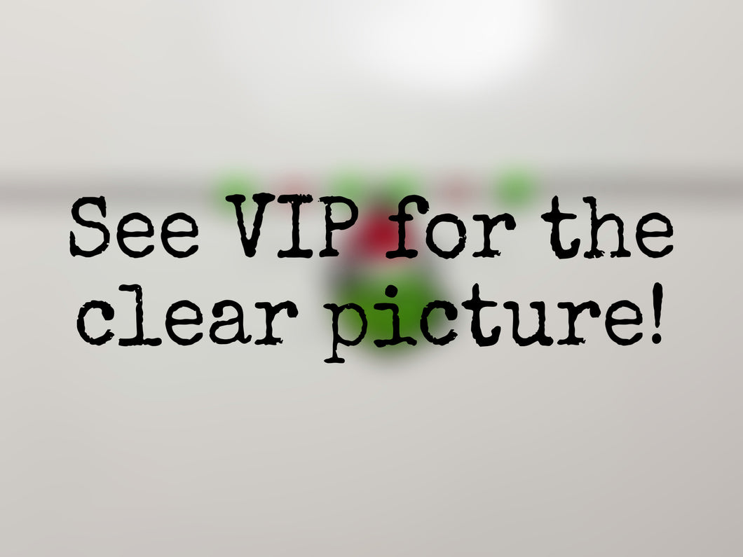 RTS Green Dude on Mini Beaded Necklace